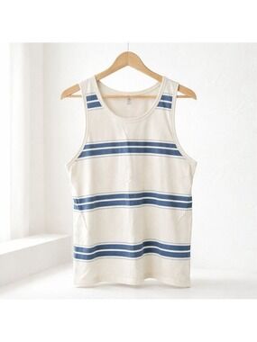 5/$25 Old Navy Striped Tank Top Men’s Medium Blue & White Casual Summer Tank